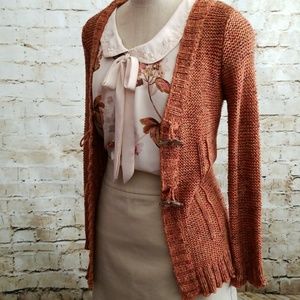 ▪BCBG ▪Burnt Orange Knit Cardigan
